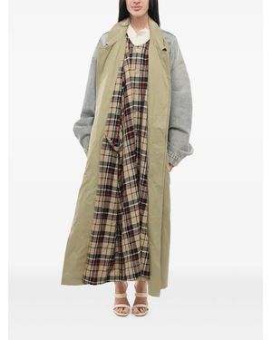 Balenciaga Asymmetric Layered Jeans Coat - White