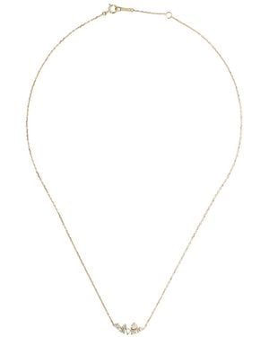 Mizuki 14Kt Sea Of Beauty Diamond Cluster Necklace - White