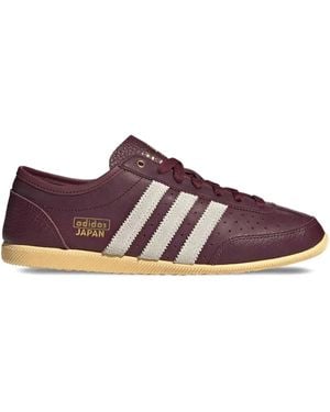 adidas Japan Decon Three-Stripe Leather Trainers - Brown
