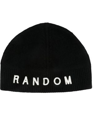 Random Identities Gorro con logo bordado - Negro