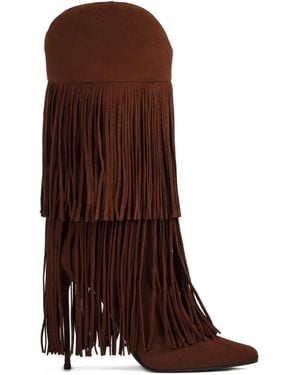 Le Silla 120Mm Andy Fringe Boots - Brown