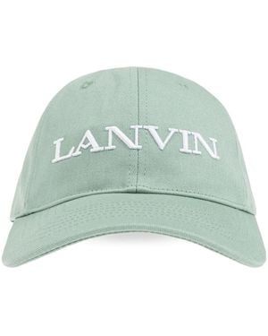 Lanvin ロゴ キャップ - グリーン