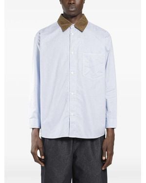Comme des Garçons Corduroy-Collar Shirt - White