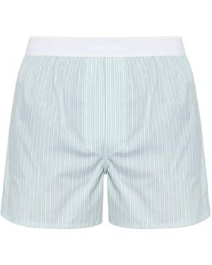 Tom Ford Gestreepte Boxershorts - Blauw
