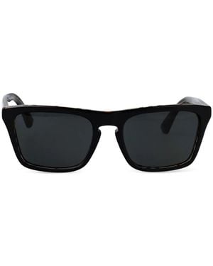 Burberry Vintage Check-Detail Sunglasses - Black