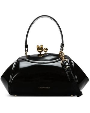 KARL LAGERFELD K/Bisous Tote Bag - Black