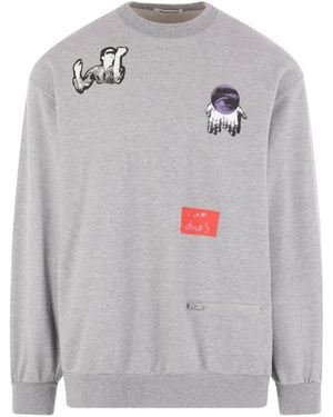 Undercover Sudadera Con Estampado Gráfico - Gris