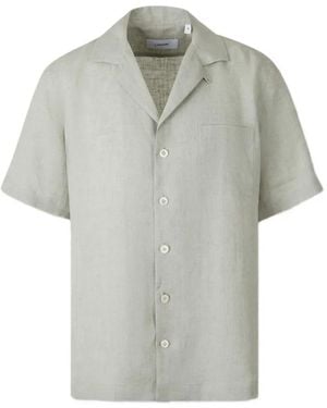 Lardini Chest-Pocket Short-Sleeves Shirt - Grey