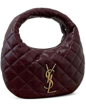Saint Laurent Icare Quilted Shoulder Bag - Purple