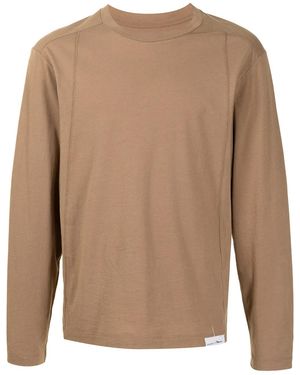 3.1 Phillip Lim Logo-Patch Detail T-Shirt - Brown