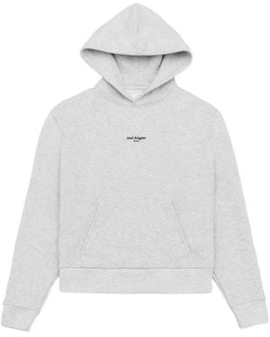 Axel Arigato Logo-Print Organic Cotton Hoodie - White