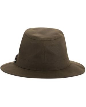 Barbour Vintage Waxed Bushman Hat - Brown