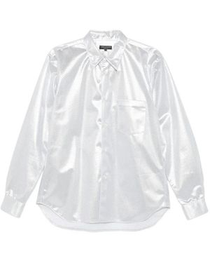 Comme des Garçons Perforated-Mesh Shirt - White