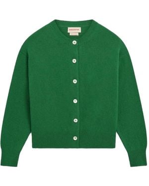 &Daughter Ada Button-Up Cardigan - Green