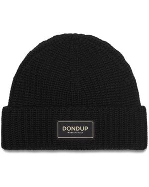 Dondup Berretto Con Applicazione - Nero