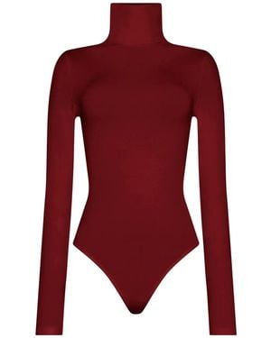 Wolford Turtleneck Bodysuit - Red