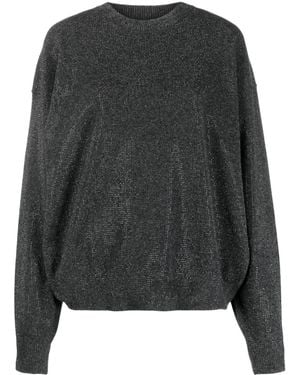 Alexander Wang Pullover Mit Strass - Grau