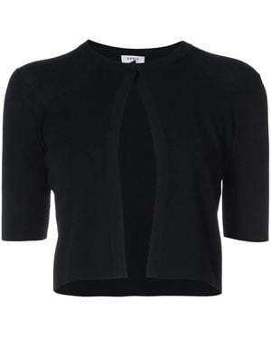 Akris Punto Cardigan Crop À Manches Courtes - Noir