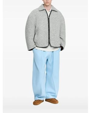 JW Anderson Zip-Front Fleece Jacket - Blue