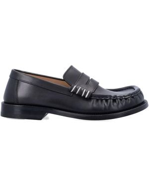 JW Anderson Leather Loafers - Blue