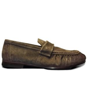 STURLINI FIRENZE Gathered-Detail Loafers - Brown