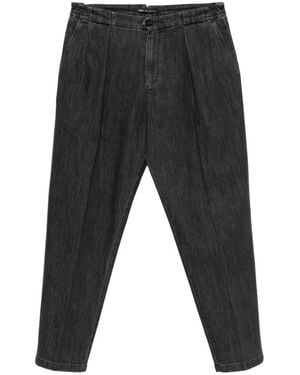 Briglia 1949 Pleated Tapered Trousers - Black