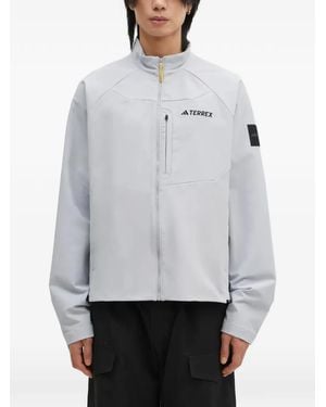 adidas Zip-Up Windbreaker - Gray