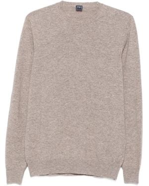 Fedeli Crew-Neck Long-Sleeve Sweater - Grey