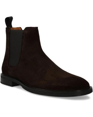 Vagabond Shoemakers Elastic-Panel Suede Boots - Black