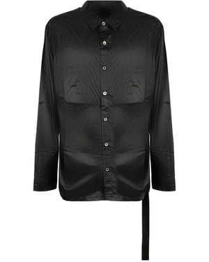 Rick Owens Chemise À Poches Multiples - Black