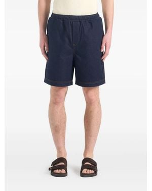 Manière De Voir Edgar Denim Shorts - Blue