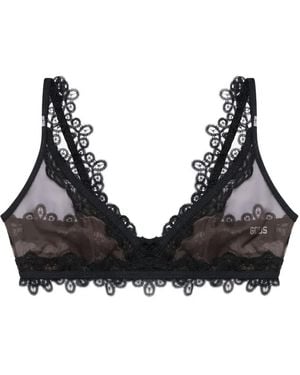 Gcds Sujetador Tipo Corpiño Con Encaje - Negro