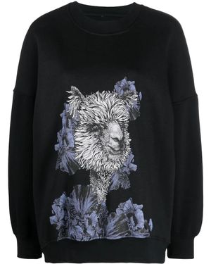 Ioana Ciolacu Graphic-Print Jumper - Black