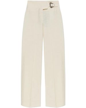 Versace Jeans Couture バロック バックル パンツ - ホワイト