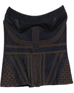 Zimmermann Corded Denim Corset - Black