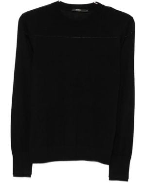 Seventy Fine-Knit Wool Sweater - Black