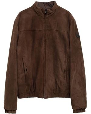 Moncler Suede Jacket - Brown