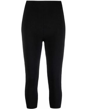 Nanushka Knitted Three-Quarter Leggings - Black