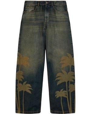 Palm Angels Pamls Laser Jeans - Green