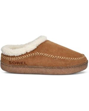 Sorel Lanner Ridge Iii Whipstitch-Trim Slippers - Brown