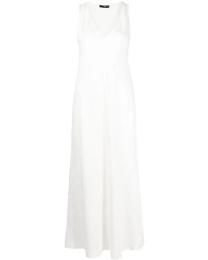 Voz V-Neck Maxi Dress - White