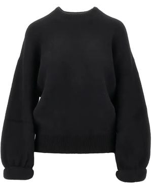 Isabel Marant Crew-Neck Knitted Sweater - Black