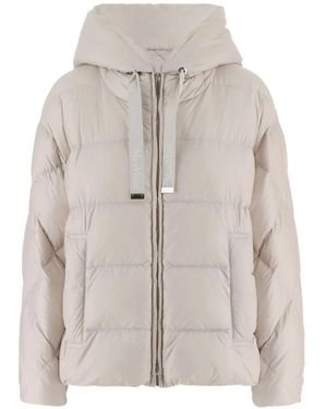 Max Mara The Cube Hooded Quilted Jacket - White