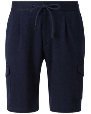 Gran Sasso Drawstring Cargo Shorts - Blue
