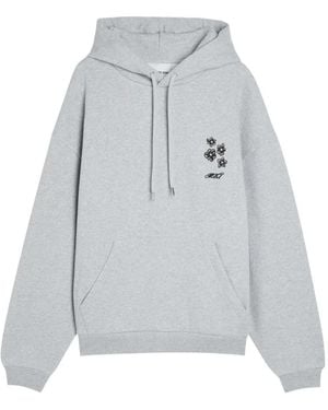MKI Miyuki-Zoku Hibiscus Floral-Print Hoodie - Grey