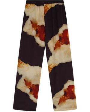 MISCI Diálogo Printed Pants - White