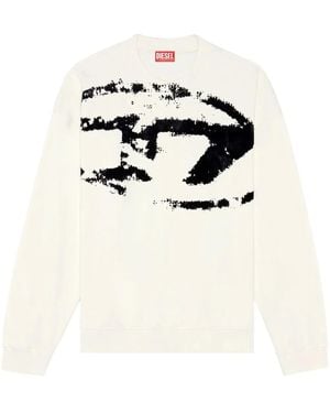 DIESEL Sweat S-Boxt-N5 En Coton - Blanc