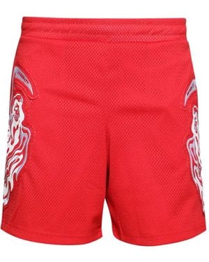 Warren Lotas Serenity Mesh Shorts - Red