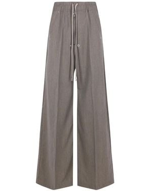Rick Owens Drawstring-Fastening Trousers - Grey