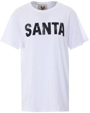 Aniye By Santa-Print T-Shirt - White
